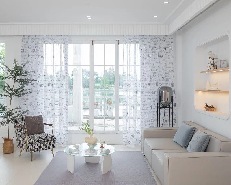 Doli FabricWindow Skjár með kaffibollaprentun