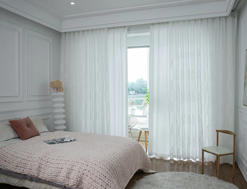 Sólþolinn evrópskur blúndursaumaður gluggaskjár gegn hnökra