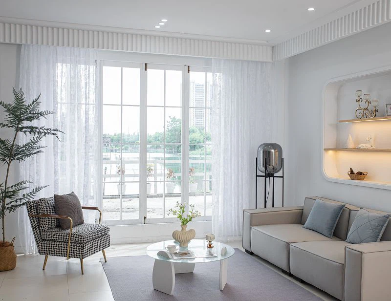 Warp Knitted Solid gluggaskjár