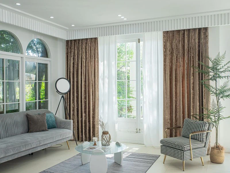 Xinjiang ísflauelsgardín